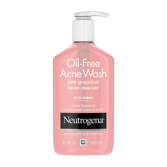 Neutrogena Oil-Free Pink Grapefruit Acne Facial Cleanser