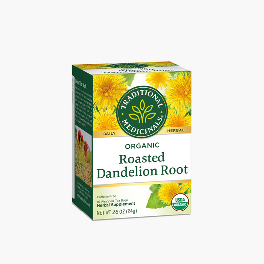 Traditional Medicinals Organic Roasted Dandelion Root Herbal Leaf Tea