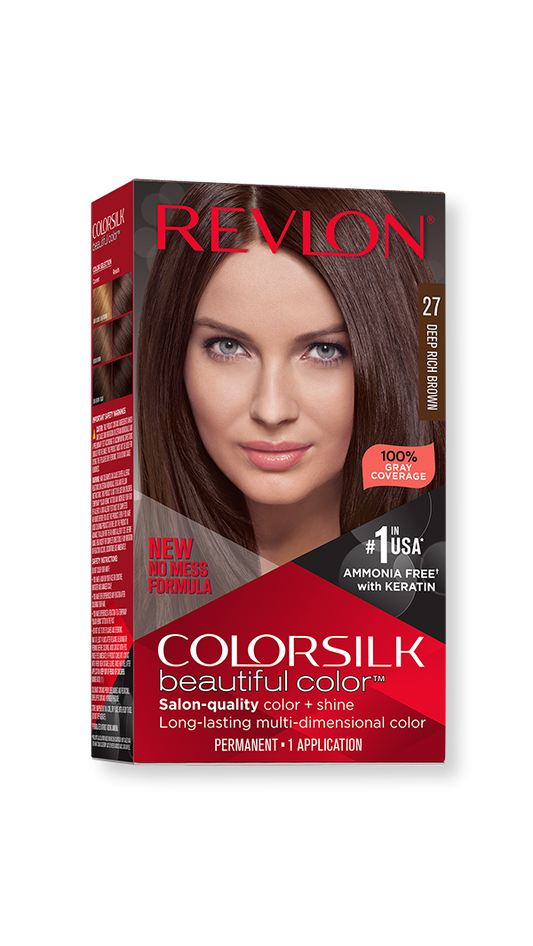 Revlon Colorsilk Beautiful Color Permanent Hair Color - 27 Deep Rich Brown