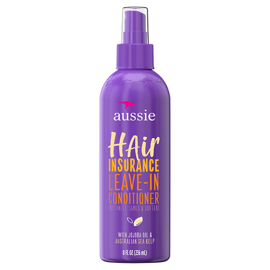 Aussie Hair Insurance Leave- In Conditioner with Jojoba & Sea Kelp- 8.0 fl oz